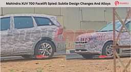 Mahindra XUV 700 Facelift Spied: Subtle Design Changes And Alloys