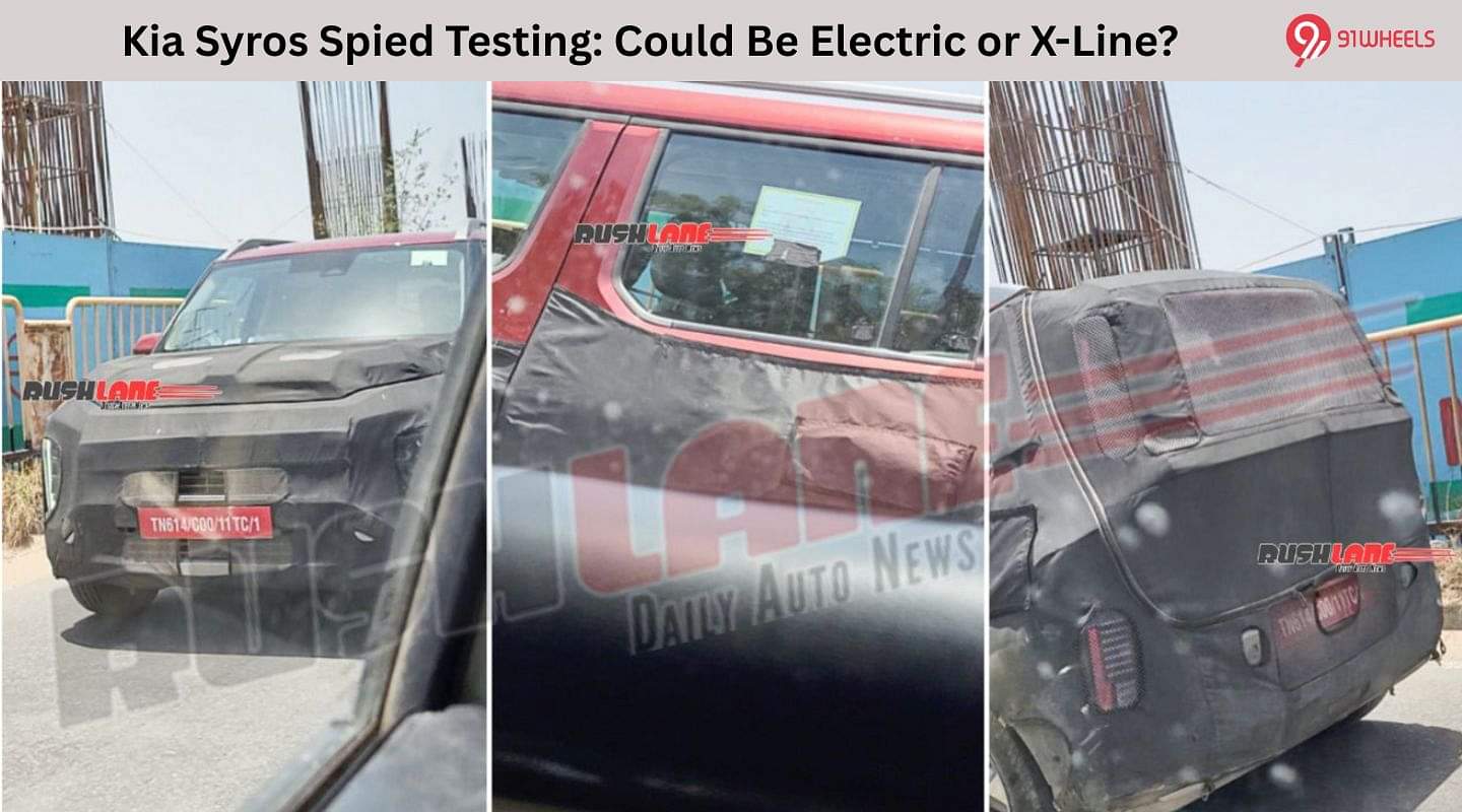 Kia Syros Spied Testing: Could Be Electric or X-Line? Kia Syros Spied Testing: Could Be Electric or X-Line?