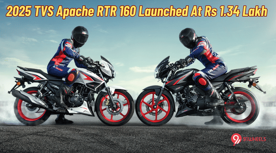 2025 TVS Apache RTR 160 Now Available With Dual-Channel ABS - Priced At Rs 1.34 Lakh