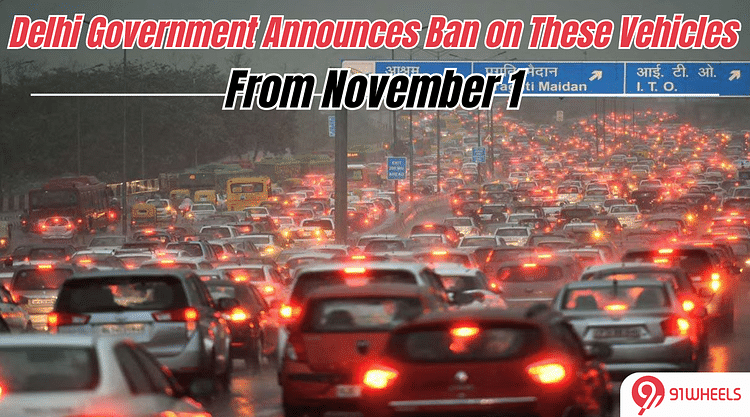 Delhi Government Announces Ban on These Vehicles From November 1: Details