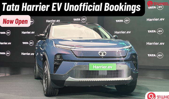 Tata Harrier EV Unofficial Bookings Open; Claimed Range Of 627 Kms Tata Harrier EV Unofficial Bookings Open; Claimed Range Of 627 Kms