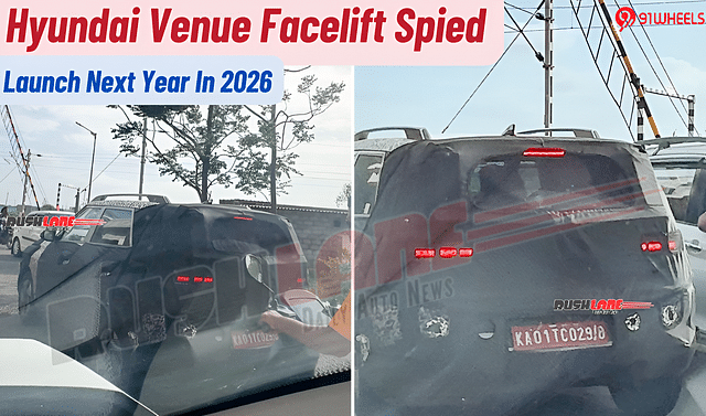 Hyundai Venue Spied Testing Again Ahead Of Launch- All Details