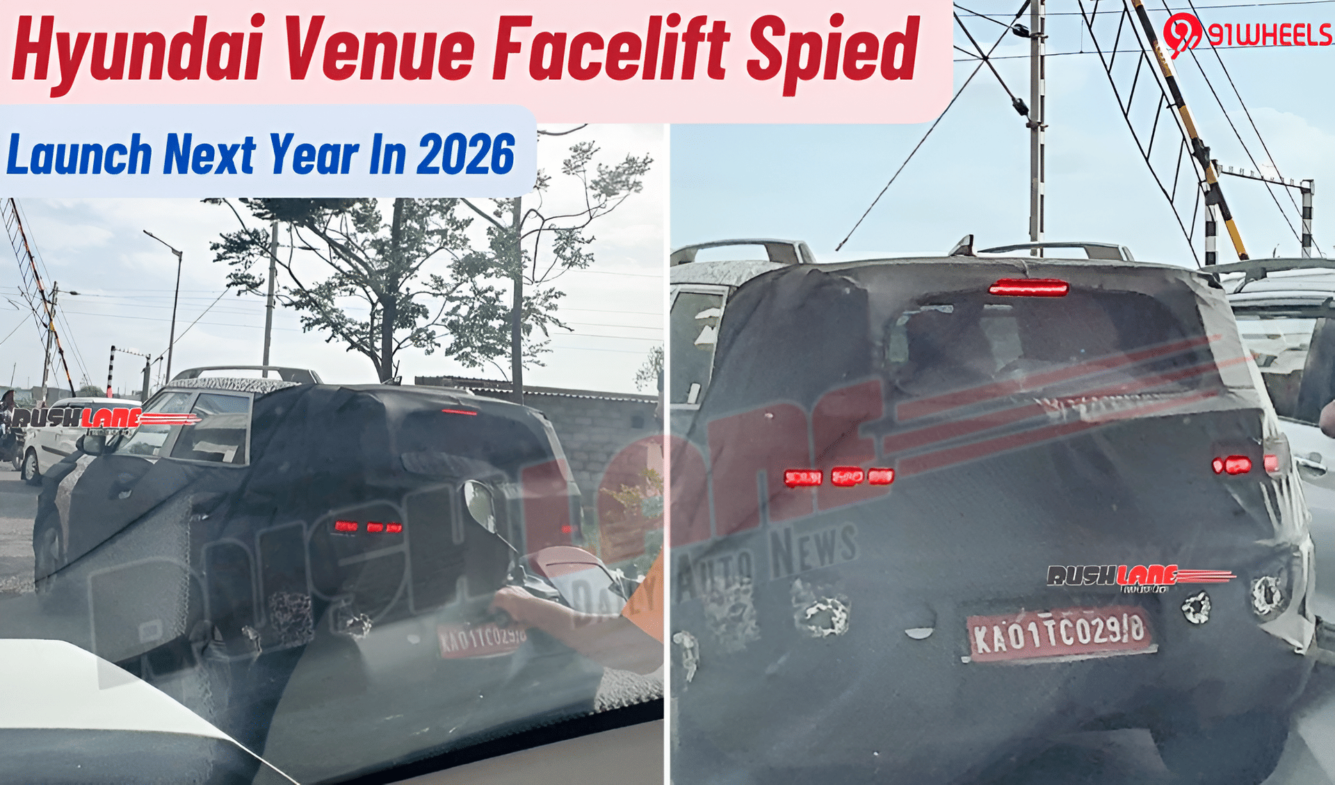 Hyundai Venue Spied Testing Again Ahead Of Launch- All Details