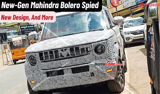 New-Gen Mahindra Bolero Spied- New Headlamps, Alloys, & More