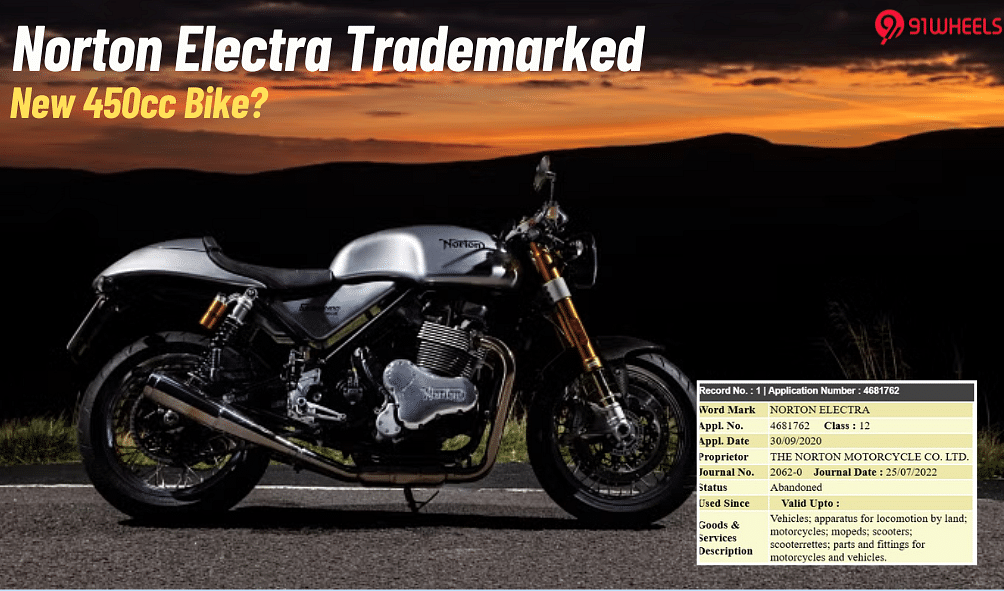 Norton Electra Trademarked In India; Likely For The 450cc Bike!