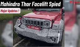 Mahindra Thar Facelift Front Facia Spied; New Grille, Touchscreen, & More