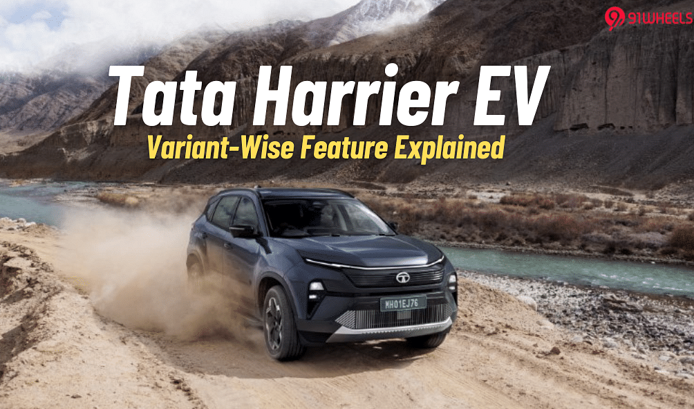 Tata Harrier EV Variant-Wise Feature List; From Auto Park To ADAS Tata Harrier EV Variant-Wise Feature List; From Auto Park To ADAS