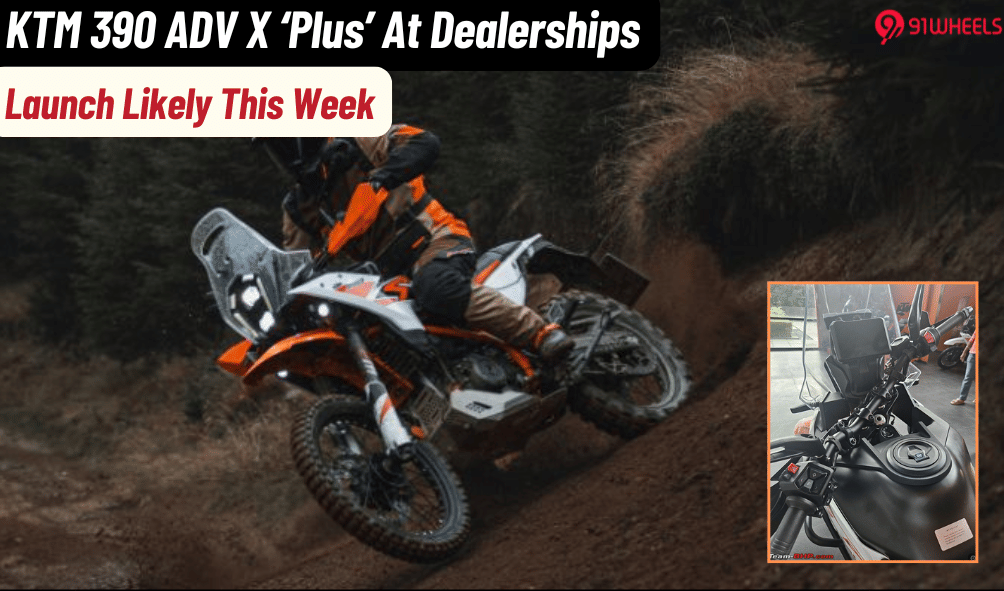 KTM 390 Adventure X 'Plus' Spotted At Dealership- Launch Soon KTM 390 Adventure X 'Plus' Spotted At Dealership- Launch Soon