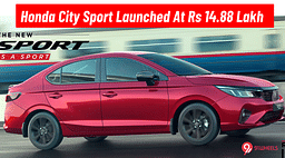 Honda City Sport Launched At Rs 14.88 Lakh - Based On The V Variant