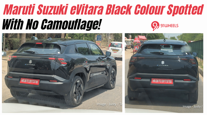 Maruti Suzuki eVitara Black Colour Spotted With No Camouflage: Details Here Maruti Suzuki eVitara Black Colour Spotted With No Camouflage: Details Here