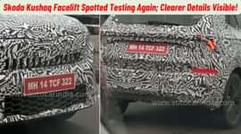 Skoda Kushaq Facelift Spotted Testing Again, Clearer Details Visible!