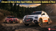 Citroen C3 Sport Edition Launched, Gets Cosmetic Updates & A New Tech Pack Citroen C3 Sport Edition Launched, Gets Cosmetic Updates & A New Tech Pack
