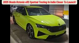 Skoda Octavia vRS Spotted Testing In India Closer To Launch!