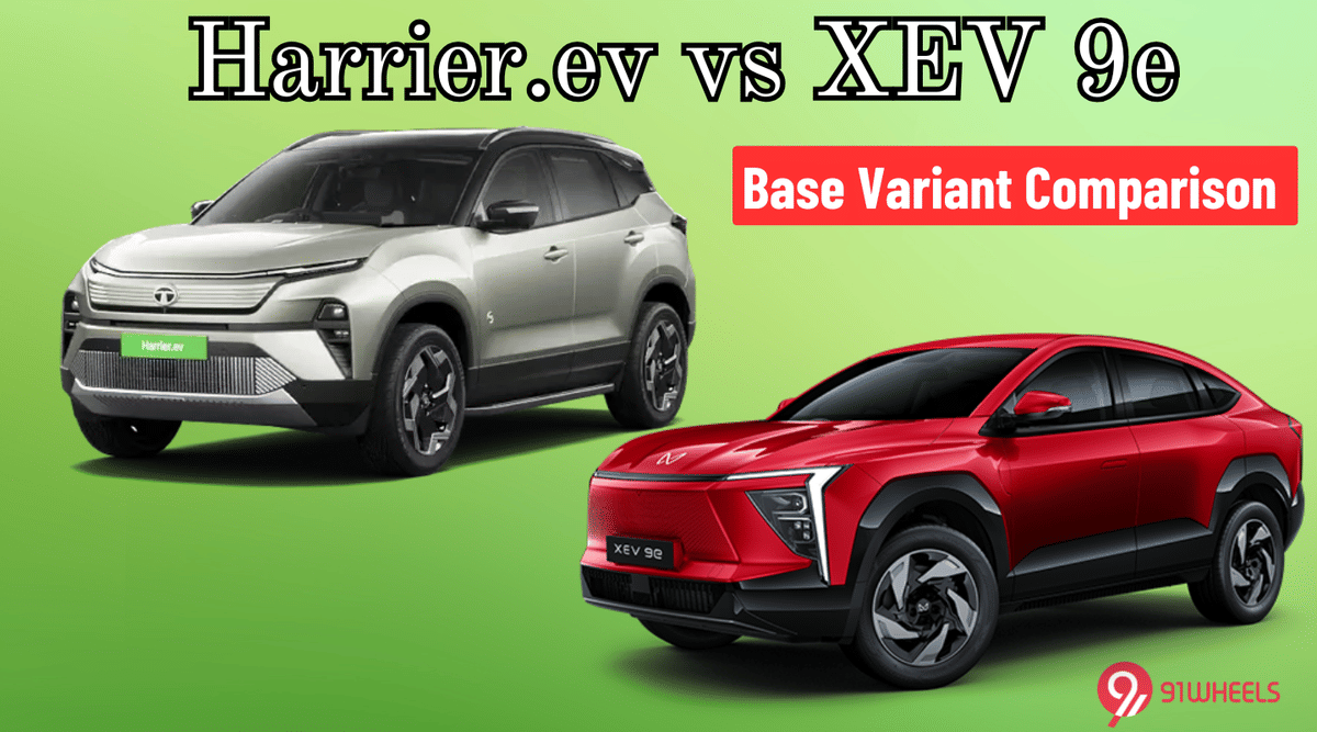 Tata Harrier EV Adventure 65 vs Mahindra XEV 9e Pack One Tata Harrier EV Adventure 65 vs Mahindra XEV 9e Pack One