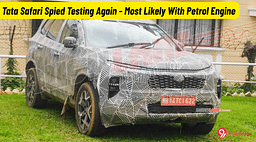 Tata Safari Spied Testing Again - Most Likely With Petrol Engine