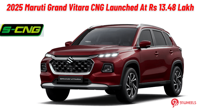 2025 Maruti Grand Vitara CNG Launched With Enhanced Features - Priced At Rs 13.48 Lakh