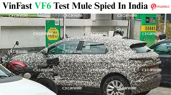 VinFast VF6 Test Mule Spied In India Ahead Of Launch