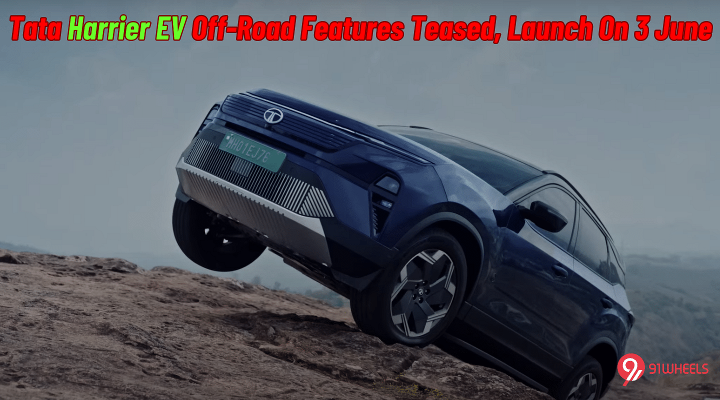 Tata Harrier EV Off-Road Features Teased Ahead of Tomorrow's Launch