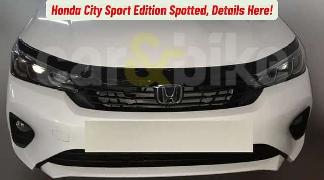 Honda City Sport Edition Spotted Before Launch!