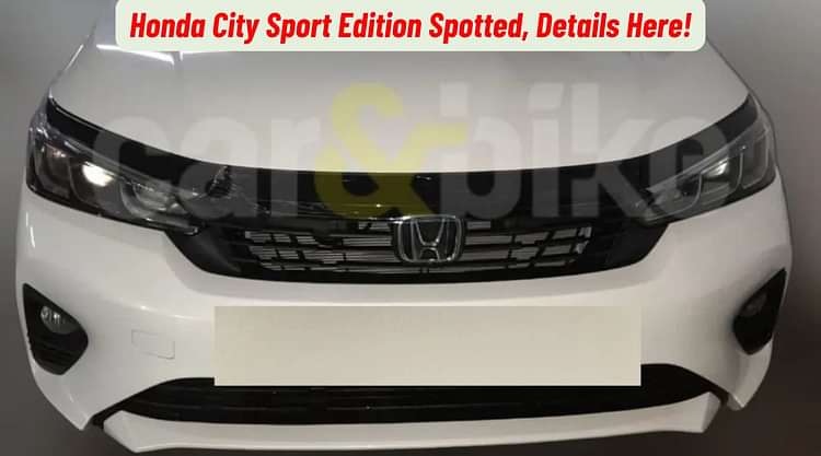 Honda City Sport Edition Spotted Before Launch!