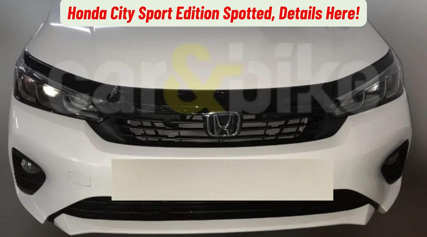 Honda City Sport Edition Spotted Before Launch!