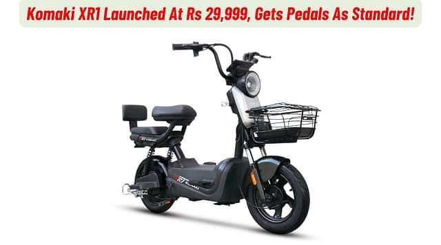 Komaki XR1 Electric Moped Launched At Rs 29,999!
