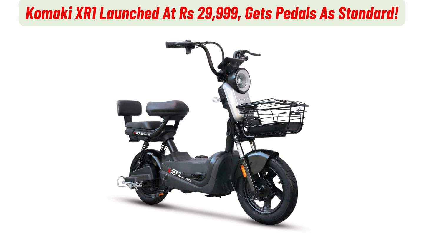Komaki XR1 Electric Moped Launched At Rs 29,999! Komaki XR1 Electric Moped Launched At Rs 29,999!