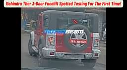 Mahindra Thar 3-Door Facelift Spotted Testing For The First Time!
