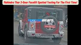 Mahindra Thar 3-Door Facelift Spotted Testing For The First Time!