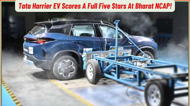 Tata Harrier EV Scores 5 Stars At The Bharat NCAP!