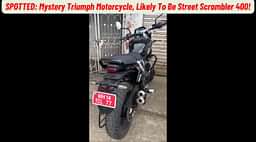 Triumph Street Scrambler 400 Spotted Testing In India!