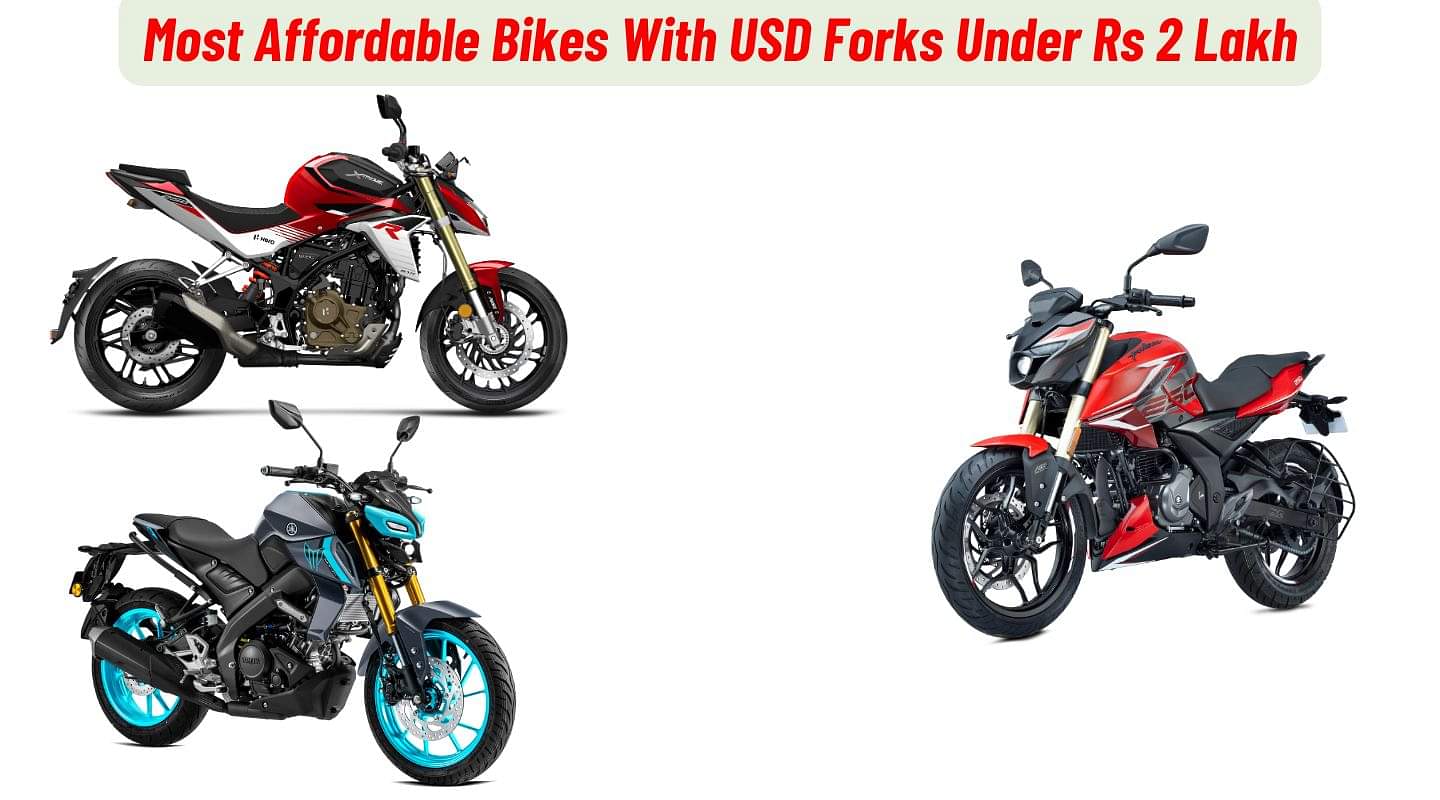 Most Affordable Bikes With USD Forks Under Rs 2 Lakh Most Affordable Bikes With USD Forks Under Rs 2 Lakh