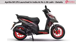 Aprilia SR 175 Launched In India At Rs 1.26 Lakh - Details