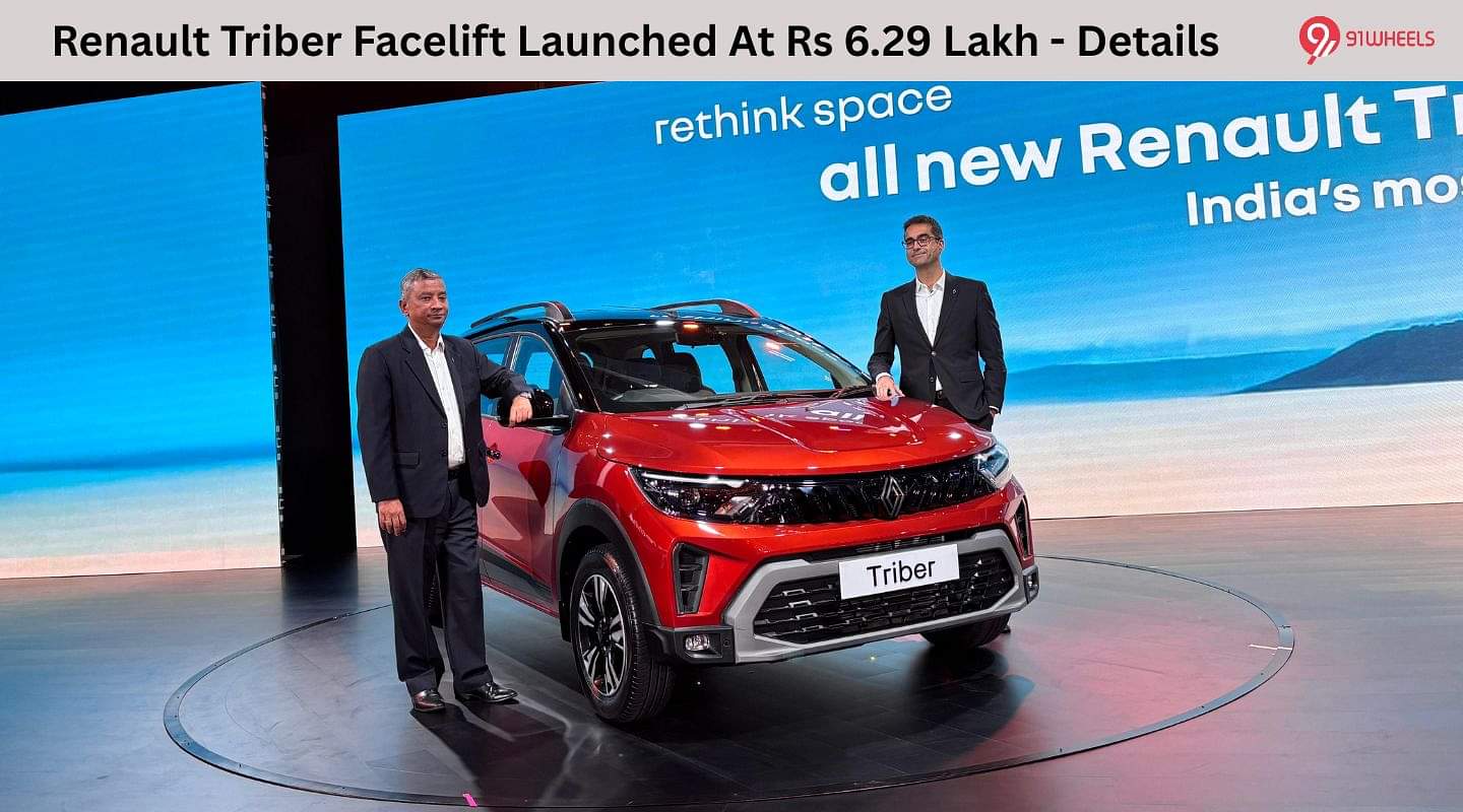 Renault Triber Facelift Launched At Rs 6.29 Lakh - Details Renault Triber Facelift Launched At Rs 6.29 Lakh - Details