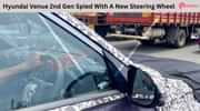 Hyundai Venue 2nd Gen Spied With A New Steering Wheel
