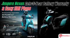 Ampere Strengthens Nexus Lineup with Longest Battery Warranty and Easy EMI Plans Ampere Strengthens Nexus Lineup with Longest Battery Warranty and Easy EMI Plans