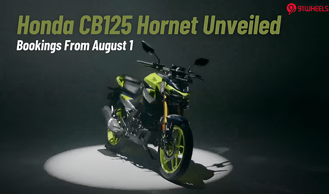 Honda CB 125 Hornet Breaks Cover- Bookings From August 1