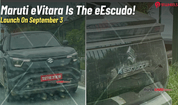 Maruti eVitara Is The Maruti eEscudo: Spotted With The New Badging