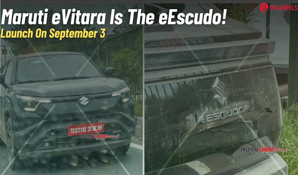 Maruti eVitara Is The Maruti eEscudo: Spotted With The New Badging