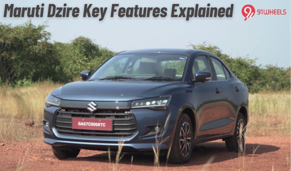 Maruti Dzire Key Features Explained: Sunroof, TPMS. & More Maruti Dzire Key Features Explained: Sunroof, TPMS. & More