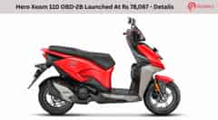 Hero Xoom 110 OBD-2B Launched At Rs 78,067 - Details