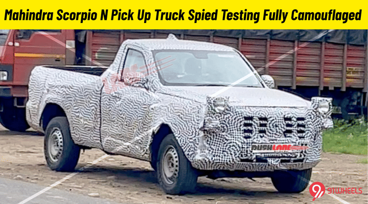 Mahindra Scorpio N Pick Up Truck Spied Testing Fully Camouflaged