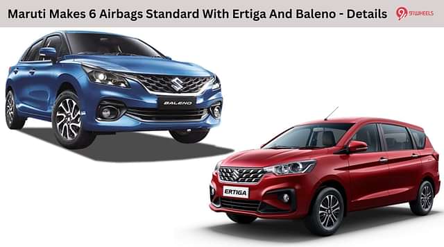 Maruti Makes 6 Airbags Standard With Ertiga And Baleno - Details