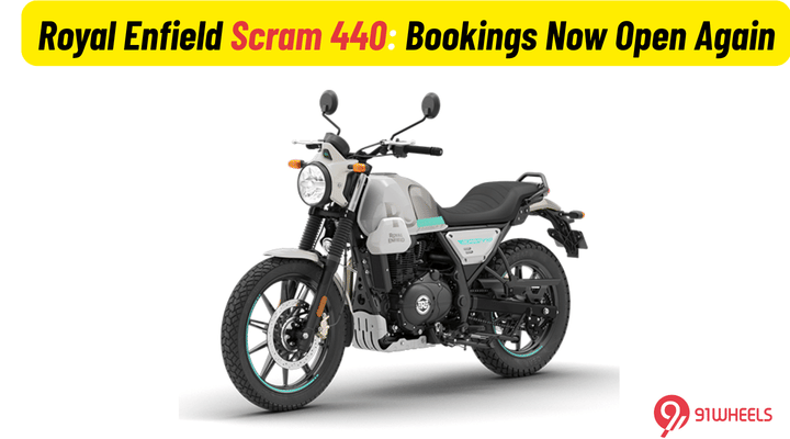Royal Enfield Scram 440: Bookings Now Open Again Royal Enfield Scram 440: Bookings Now Open Again