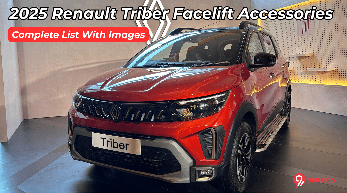 2025 Renault Triber Facelift Accessories - Complete List With Images