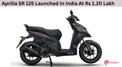 2025 Aprilia SR 125 Launched At Rs 1.20 Lakh With A Power Upgrade