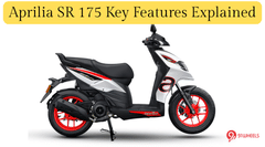 Aprilia SR 175 Key Features Explained - Also Comparison With Rivals