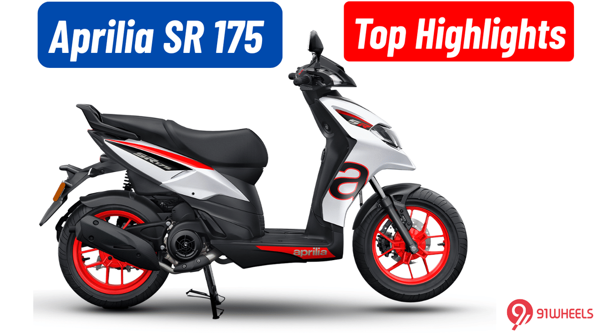 Aprilia SR 175 Debuts At Rs 1.26 Lakh - Here Are Its Top Highlights Aprilia SR 175 Debuts At Rs 1.26 Lakh - Here Are Its Top Highlights