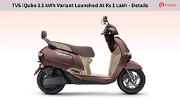 TVS iQube 3.1 kWh Variant Launched At Rs 1 Lakh - Details
