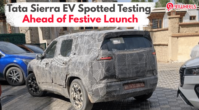 Production-Ready Tata Sierra EV Spotted During Cold-Weather Testing Ahead of Festive Launch